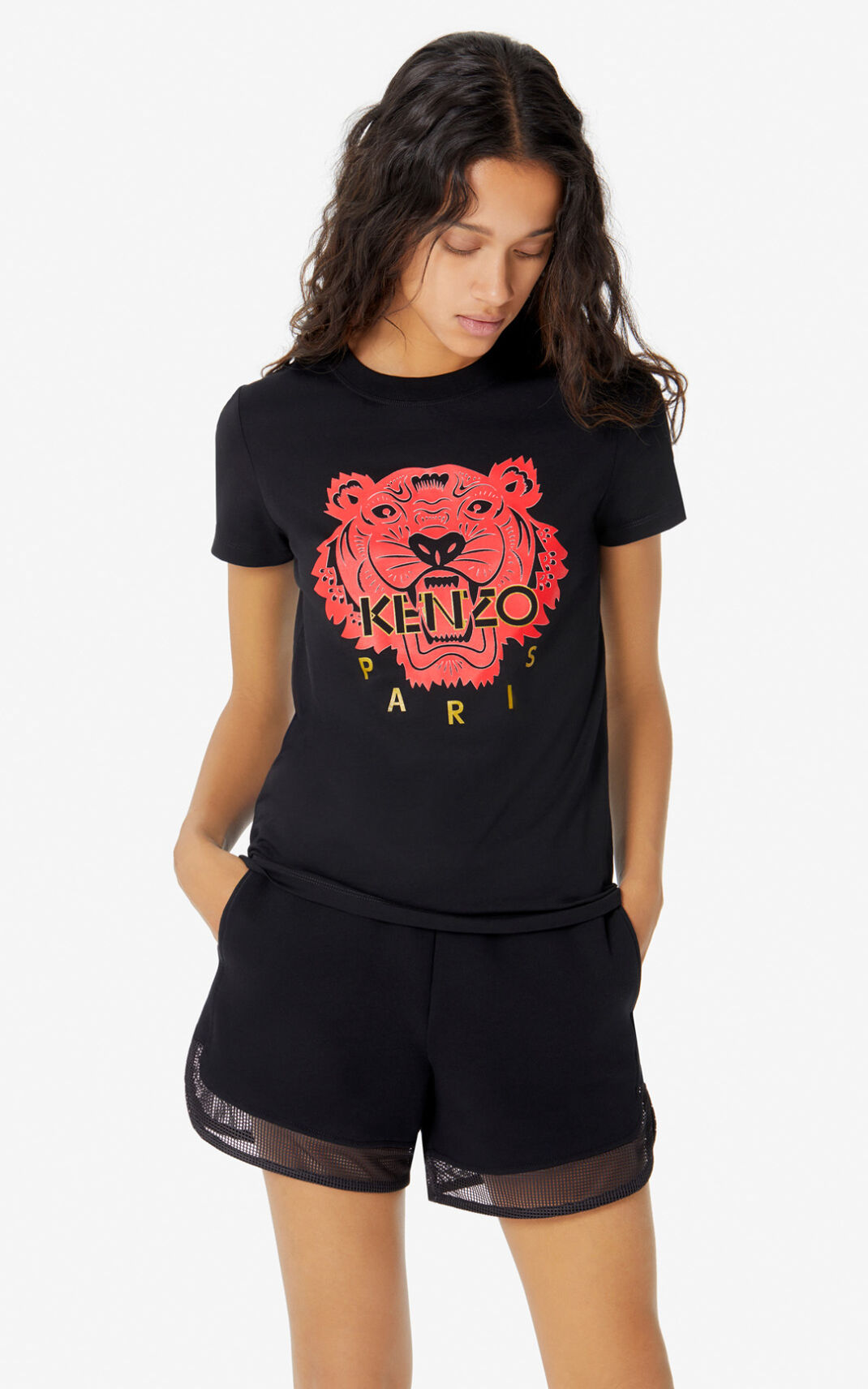 Camisetas Kenzo Tiger Mujer Negras - SKU.6742951